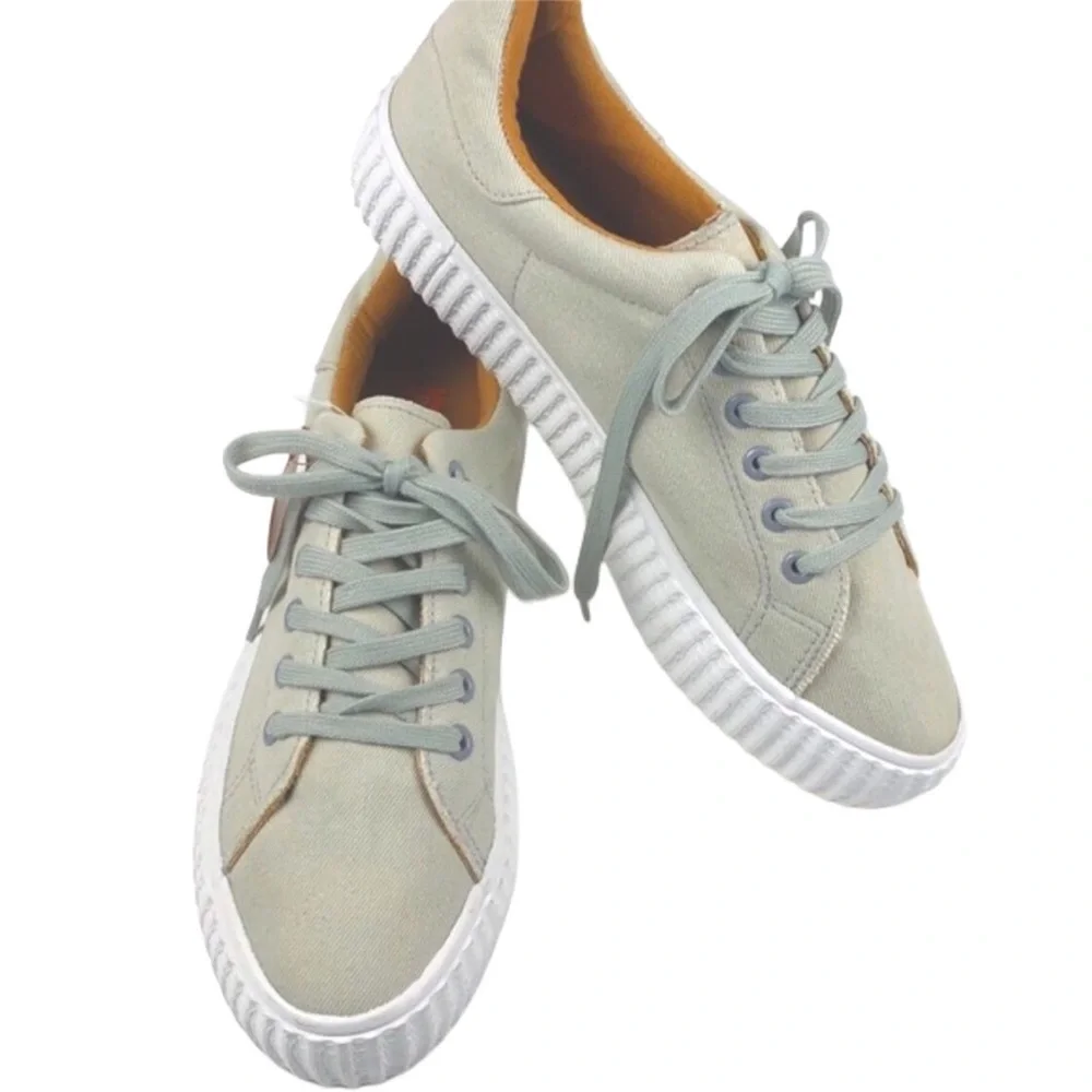 Rocket Dog Womens Size 11 Khaki Canvas Low Top Sneakers